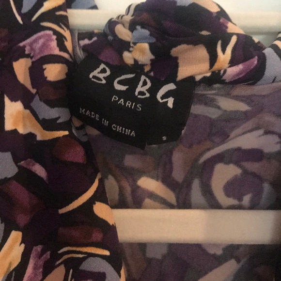 BCBG Paris Small Purple Dress Scoop Neck - Picture 3 of 7